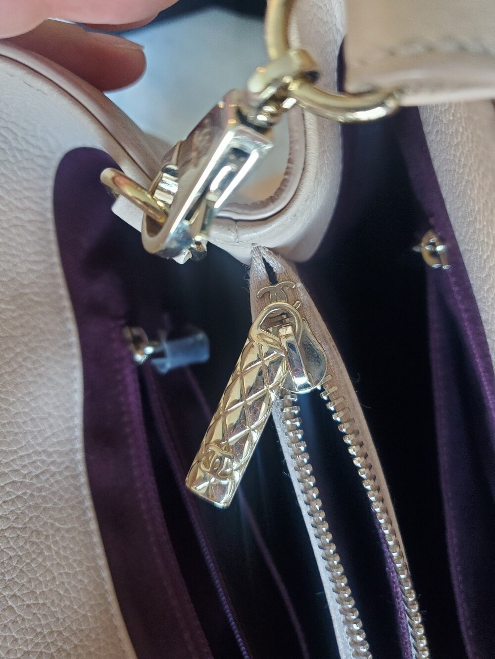 CHANEL Beige Neo Executive Tote with Strap, Authenticity Card and Dust Bag - Picture 13 of 13